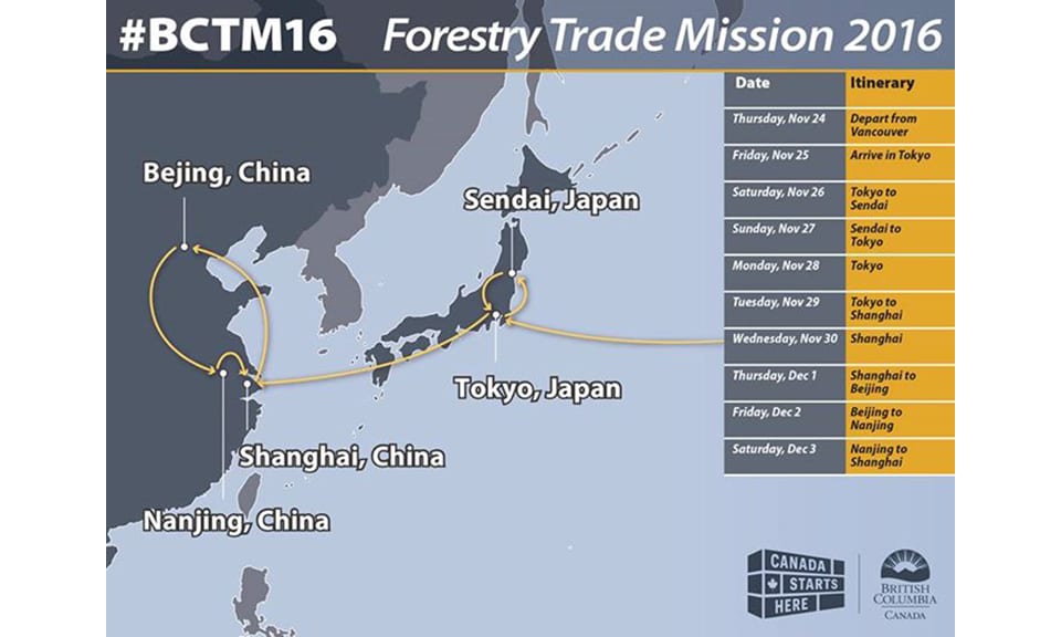 2016 Forestry Asia Trade Mission heads to Japan, China